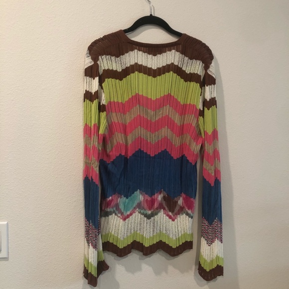 Missoni Sweater Cardigan Chevron Print 40 - Picture 3 of 3